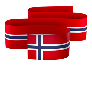 Norway flag element design national independence day banner ribbon png