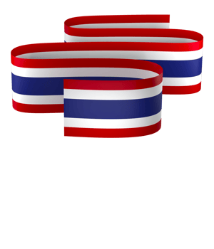 Thailand flag element design national independence day banner ribbon png