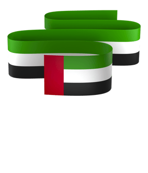 United Arab Emirates flag element design national independence day banner ribbon png
