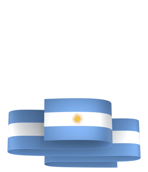 Argentina flag element design national independence day banner ribbon png