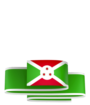 Burundi flag element design national independence day banner ribbon png