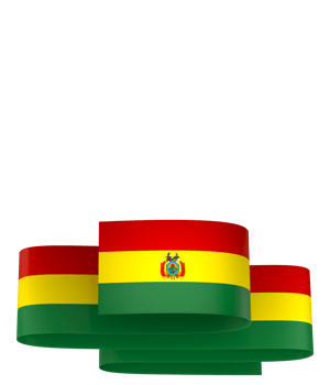 Bolivia flag element design national independence day banner ribbon png