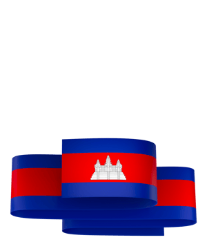 Cambodia flag element design national independence day banner ribbon png