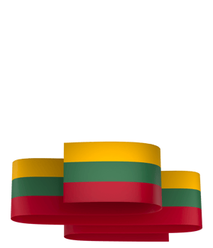 Lithuania flag element design national independence day banner ribbon png