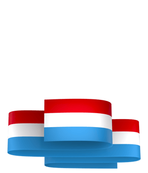 Luxembourg flag element design national independence day banner ribbon png