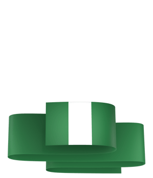 Nigeria flag element design national independence day banner ribbon png