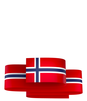 Norway flag element design national independence day banner ribbon png