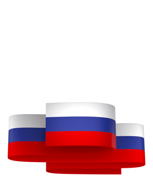 Russia flag element design national independence day banner ribbon png