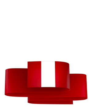 Peru flag element design national independence day banner ribbon png