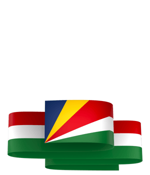 Seychelles flag element design national independence day banner ribbon png