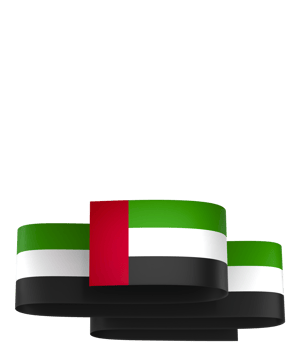 United Arab Emirates flag element design national independence day banner ribbon png