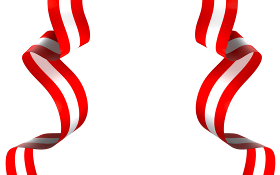Austria flag element design national independence day banner ribbon png