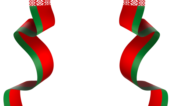 Belarus flag element design national independence day banner ribbon png