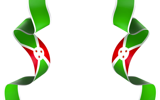 Burundi flag element design national independence day banner ribbon png