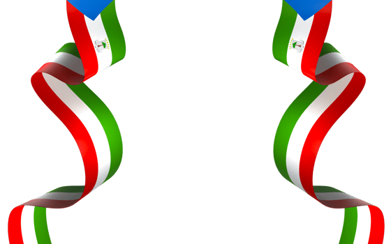 Equatorial Guinea flag element design national independence day banner ribbon png