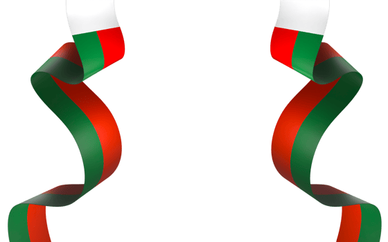 Madagascar flag element design national independence day banner ribbon png