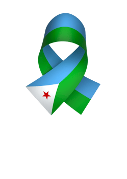 Djibouti flag element design national independence day banner ribbon png