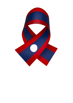 Laos flag element design national independence day banner ribbon png