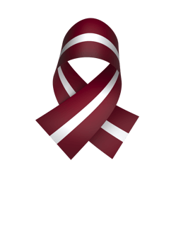 Latvia flag element design national independence day banner ribbon png