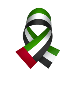 United Arab Emirates flag element design national independence day banner ribbon png