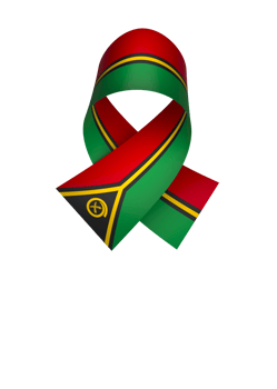 Vanuatu flag element design national independence day banner ribbon png