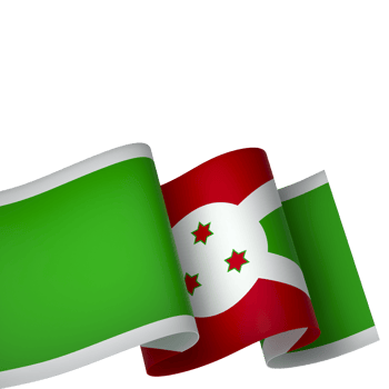 Burundi flag element design national independence day banner ribbon png