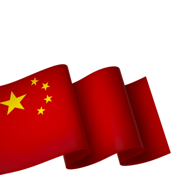 China flag element design national independence day banner ribbon png