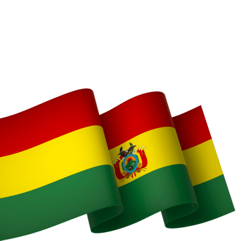Bolivia flag element design national independence day banner ribbon png