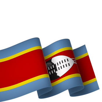 Eswatini flag element design national independence day banner ribbon png