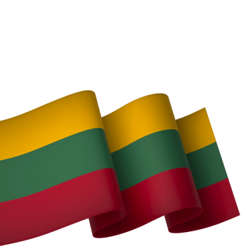 Lithuania flag element design national independence day banner ribbon png