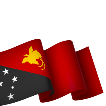 Papua New Guinea flag element design national independence day banner ribbon png