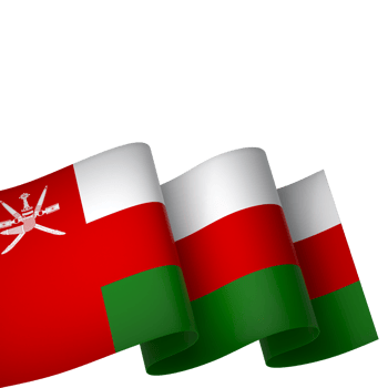 Oman flag element design national independence day banner ribbon png