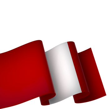 Peru flag element design national independence day banner ribbon png