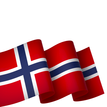 Norway flag element design national independence day banner ribbon png