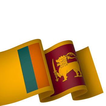 Sri Lanka flag element design national independence day banner ribbon png