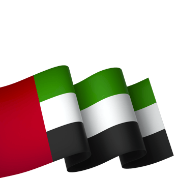 United Arab Emirates flag element design national independence day banner ribbon png