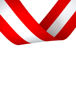 Austria flag element design national independence day banner ribbon png