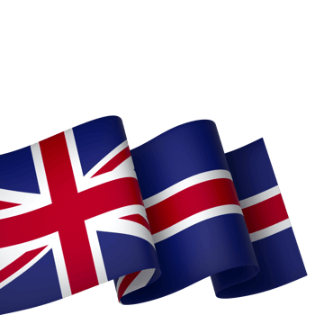 United Kingdom flag element design national independence day banner ribbon png