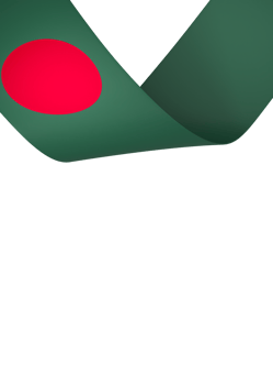 Bangladesh flag element design national independence day banner ribbon png