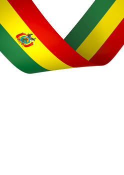 Bolivia flag element design national independence day banner ribbon png