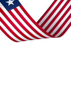 Liberia flag element design national independence day banner ribbon png