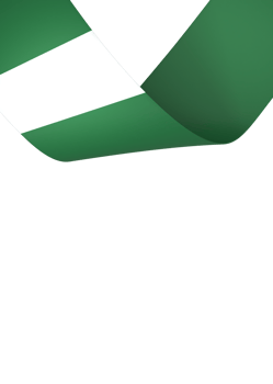 Nigeria flag element design national independence day banner ribbon png