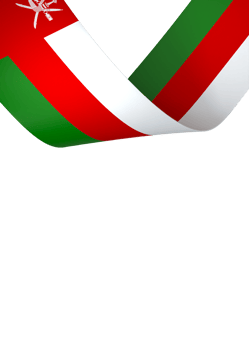 Oman flag element design national independence day banner ribbon png