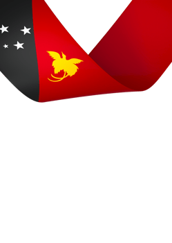 Papua New Guinea flag element design national independence day banner ribbon png