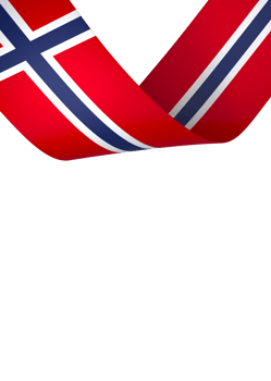 Norway flag element design national independence day banner ribbon png
