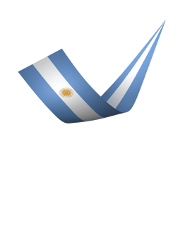 Argentina flag element design national independence day banner ribbon png
