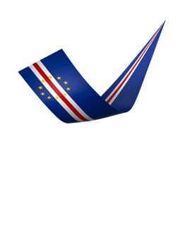 Cabo Verde flag element design national independence day banner ribbon png