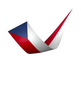 Czech Republic flag element design national independence day banner ribbon png