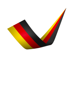 Germany flag element design national independence day banner ribbon png