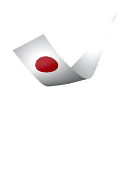 Japan flag element design national independence day banner ribbon png